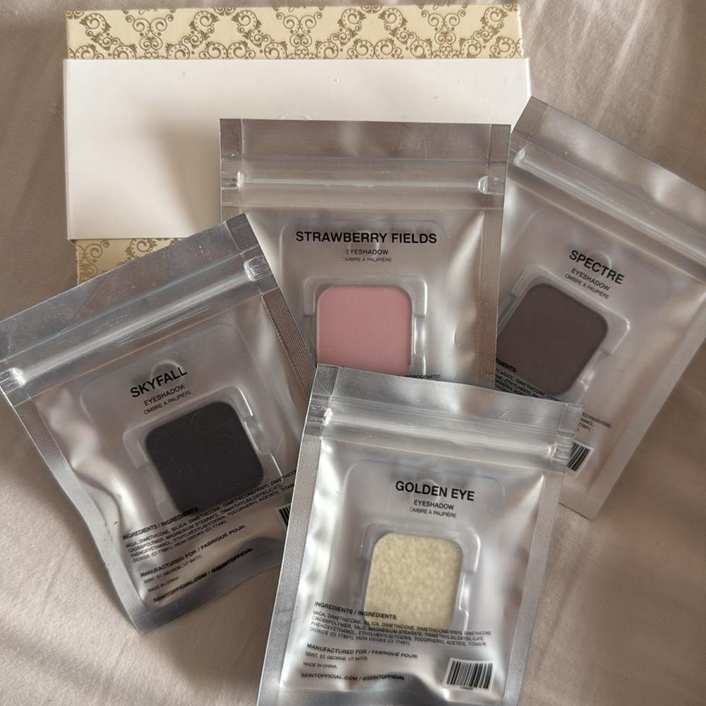 4 Limited Edition Seint eyeshadows + Storybook palette NEW